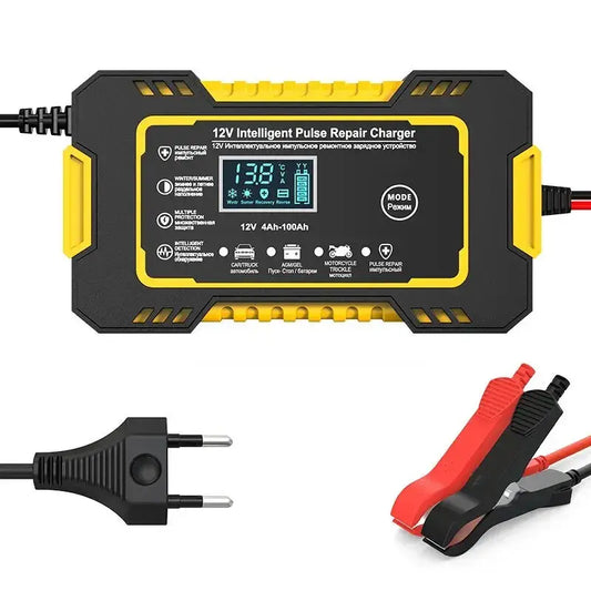 12V 6A Smart Car Battery Charger with LCD Display JP Electronics