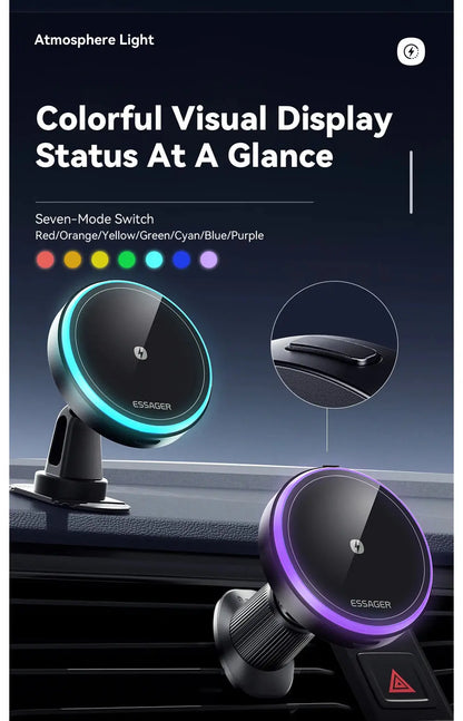 ESSAGER Magnetic Wireless Charger & Phone Holder for Car JP Electronics