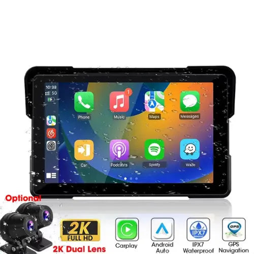 Jansite MotoView Smart Display – Wireless CarPlay & Android Auto for Motorcycles - JP Auto